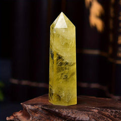 Citrine Healing Obelisk Natural Yellow Quartz Sticks for Home Decor