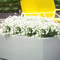 UV Resistant Artificial Flower Shrubs for Indoor & Outdoor Decor - 8 Bundles