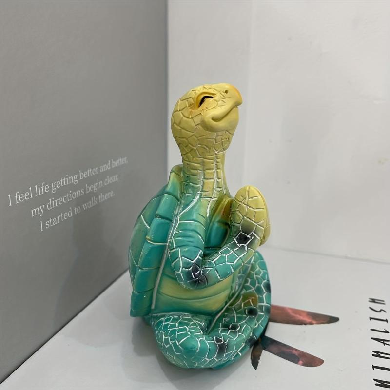Yoga Meditation Turtle Animal Statue Home Garden Interior Modern Crafts