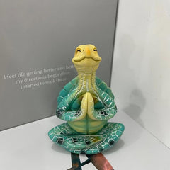 Yoga Meditation Turtle Animal Statue Home Garden Interior Modern Crafts