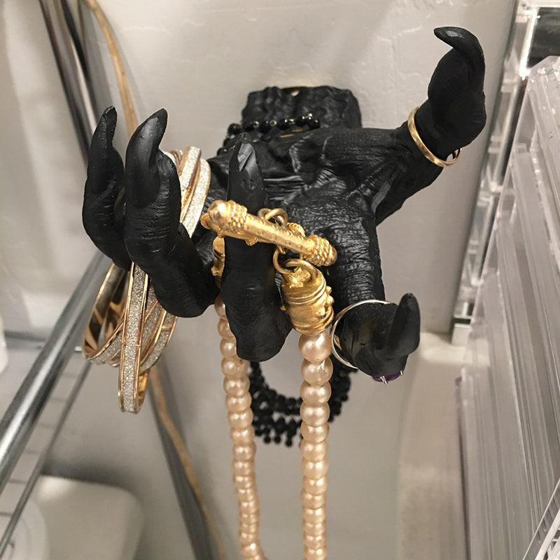 Gothic Witch's Hand Statue Resin Ornament for Home Decor