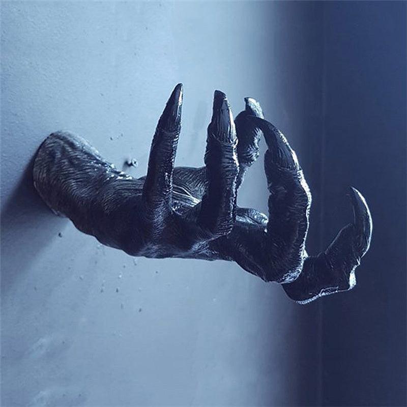 Gothic Witch's Hand Statue Resin Ornament for Home Decor