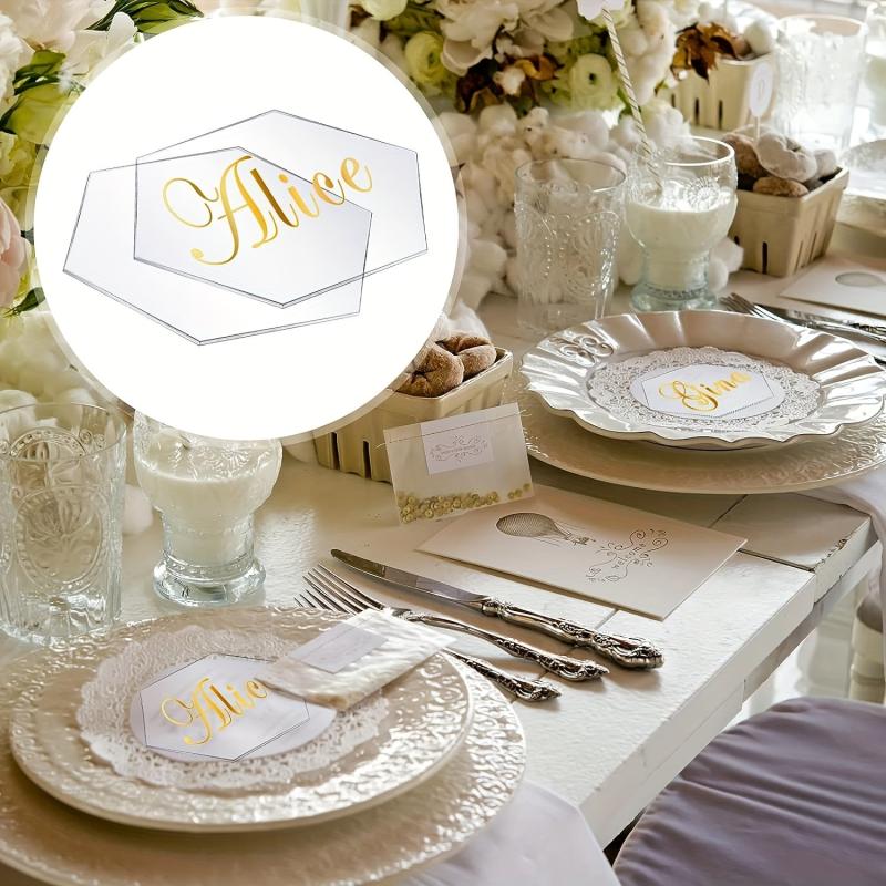 8pcs Acrylic Table Card for Wedding Decoration