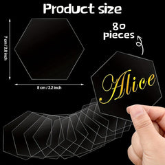 8pcs Acrylic Table Card for Wedding Decoration