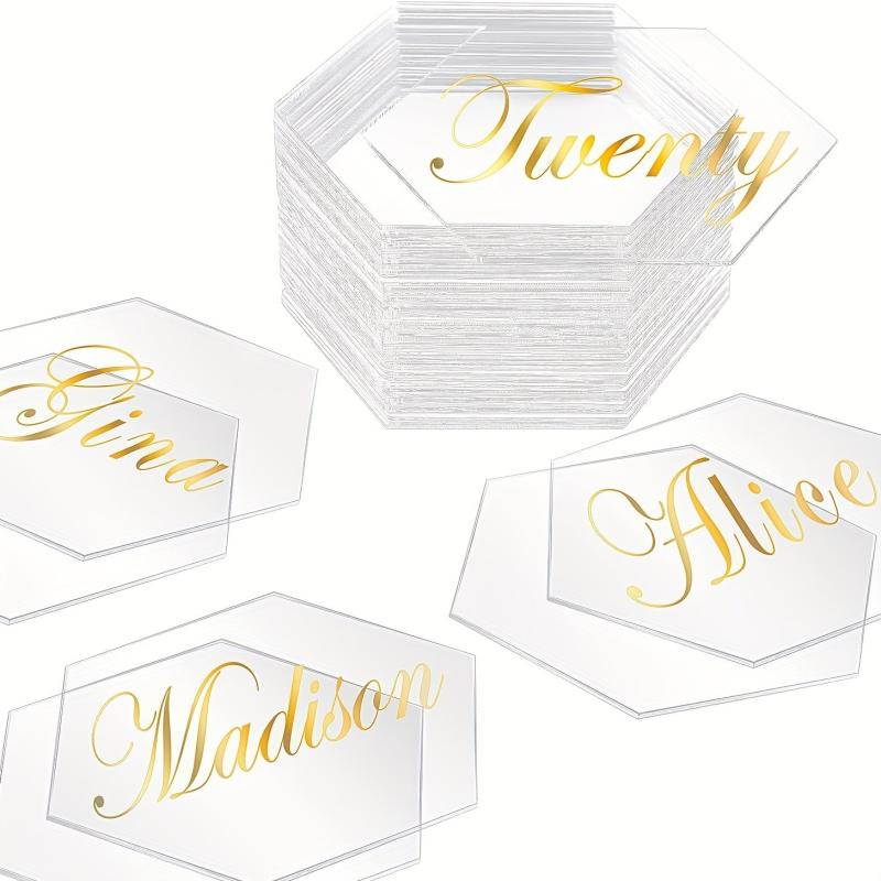 8pcs Acrylic Table Card for Wedding Decoration