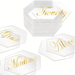 8pcs Acrylic Table Card for Wedding Decoration