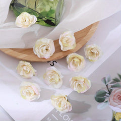 10pcs Artificial Flower Heads Fake Wedding Flower Realistic DIY Craft Bouquet