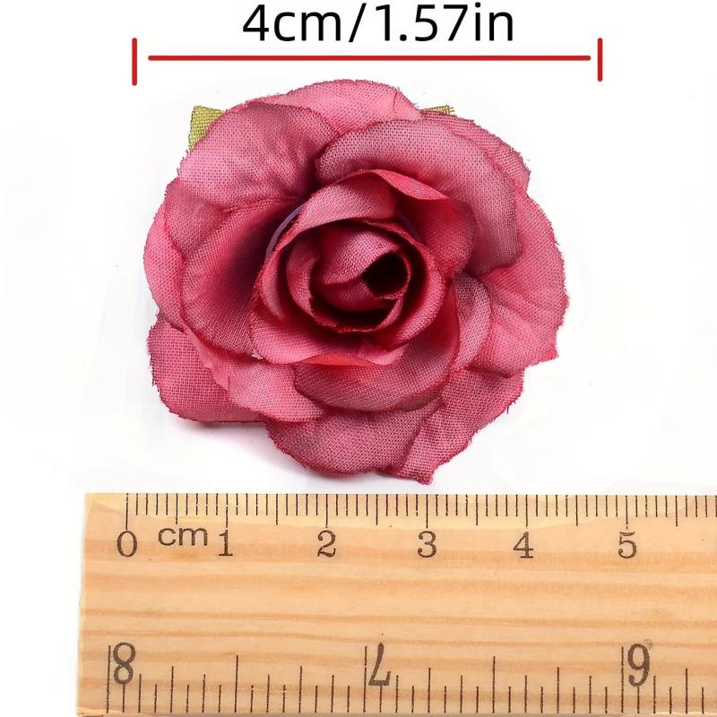 10pcs Artificial Flower Heads Fake Wedding Flower Realistic DIY Craft Bouquet