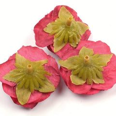 10pcs Artificial Flower Heads Fake Wedding Flower Realistic DIY Craft Bouquet