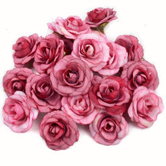 10pcs Artificial Flower Heads Fake Wedding Flower Realistic DIY Craft Bouquet