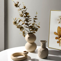 Ceramic Vase Home Decor Bottle Ornament Vegan Art Gift