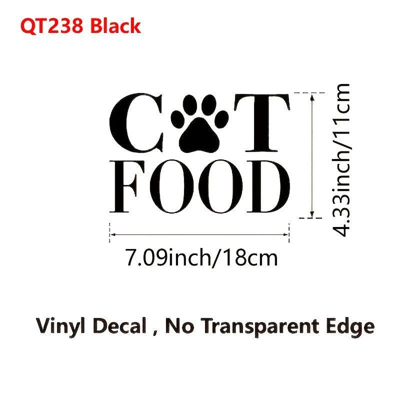 Dog Food Decal Removable Vinyl Art Sticker