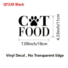 Dog Food Decal Removable Vinyl Art Sticker