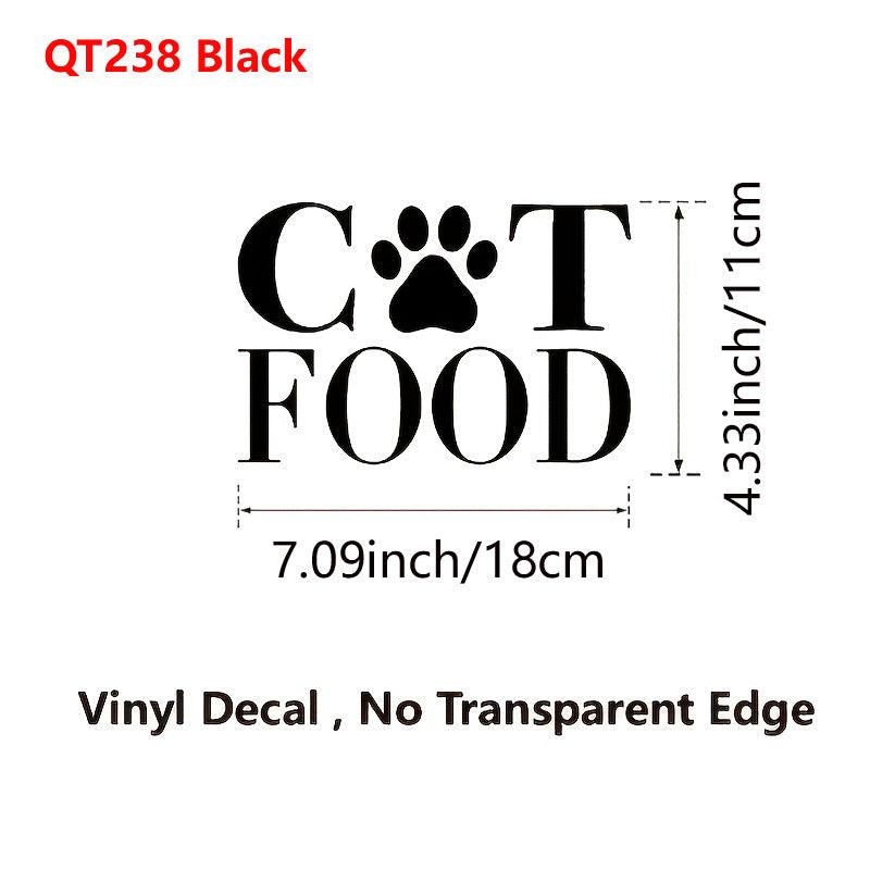 Dog Food Decal Removable Vinyl Art Sticker