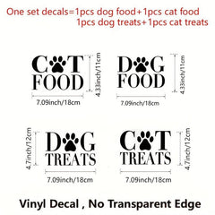 Dog Food Decal Removable Vinyl Art Sticker