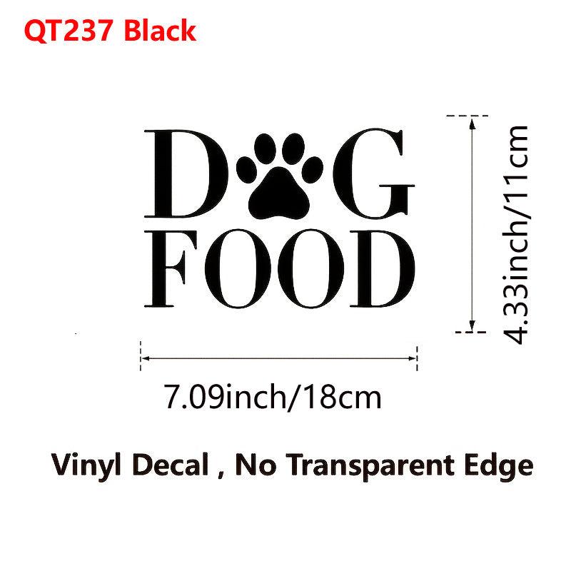 Dog Food Decal Removable Vinyl Art Sticker