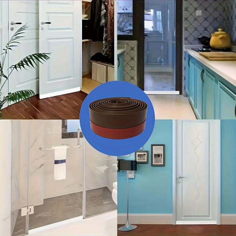 Adjustable Door Bottom Windproof Strip Self-adhesive Sound Insulation Sealing