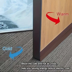 Adjustable Door Bottom Windproof Strip Self-adhesive Sound Insulation Sealing