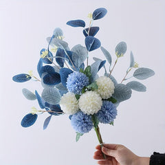 Artificial Chrysanthemum Hydrangea Faux Flower for Wedding Birthday Party