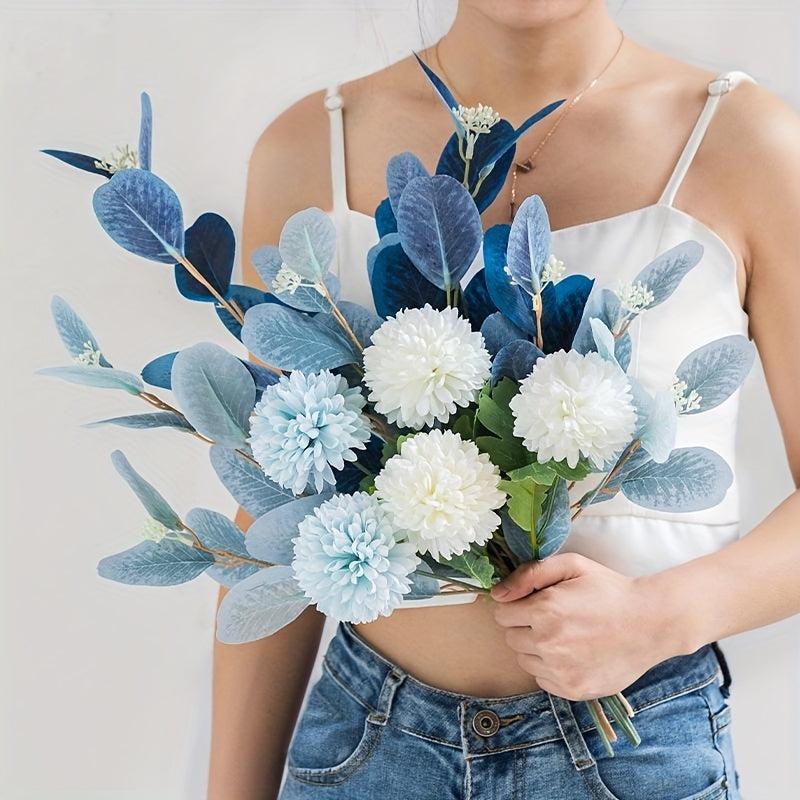 Artificial Chrysanthemum Hydrangea Faux Flower for Wedding Birthday Party