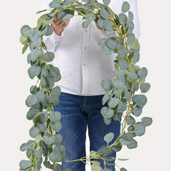 Simulation Eucalyptus Rattan Green Plants for Wedding Decoration