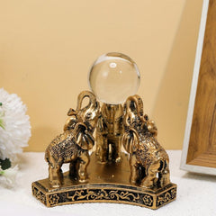 Three Elephant Top Ball Resin Handicraft Decoration Home Room Decor