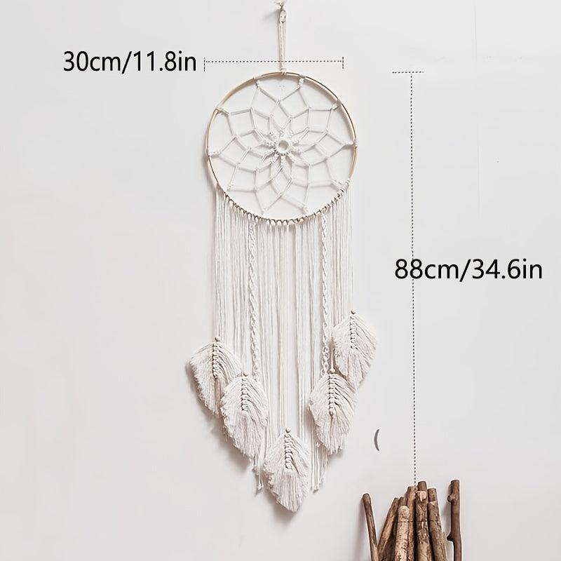 Boho Leaves Dream Catcher Macrame Wall Decor Large Dream Catchers