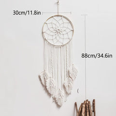 Boho Leaves Dream Catcher Macrame Wall Decor Large Dream Catchers