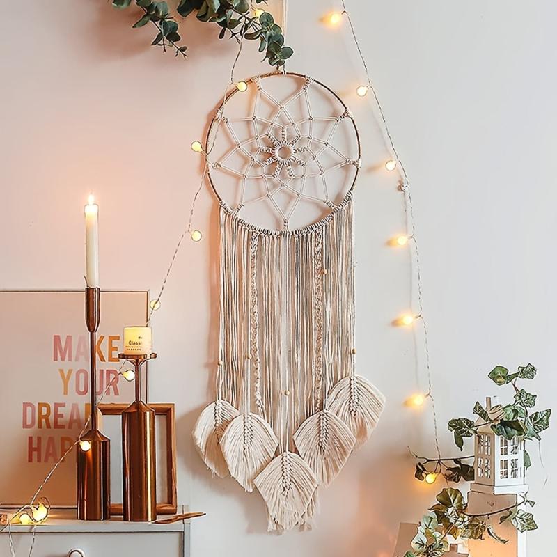 Boho Leaves Dream Catcher Macrame Wall Decor Large Dream Catchers
