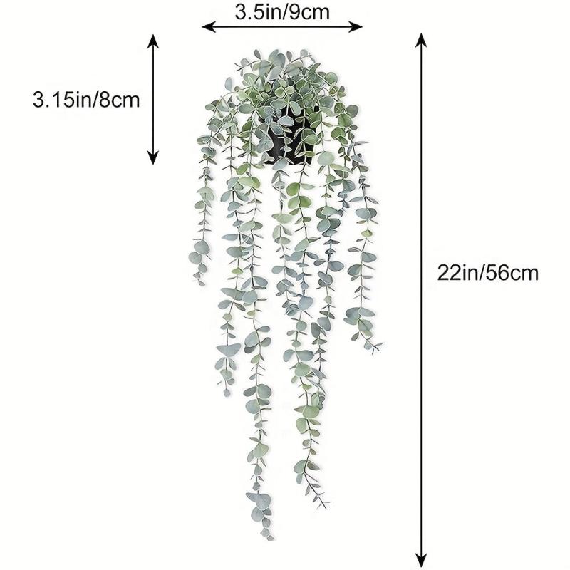 Artificial Eucalyptus Hanging Plant for Home and Garden Decor
