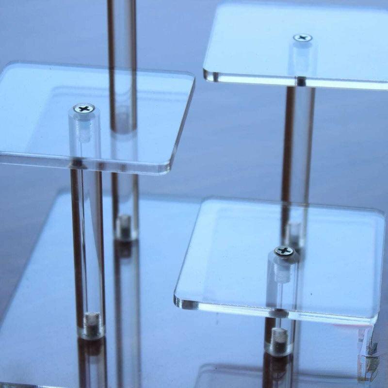 Acrylic Transparent Hand Rack Display for Cosmetics Perfume Jewelry
