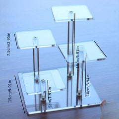 Acrylic Transparent Hand Rack Display for Cosmetics Perfume Jewelry