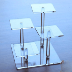 Acrylic Transparent Hand Rack Display for Cosmetics Perfume Jewelry