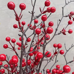 3pcs Red Berry Spray Picks for Home Decor