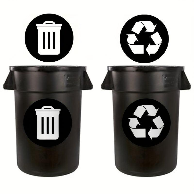 Recyclable Signs Trash Sorting Stickers Green Sign Home Restaurant Deco