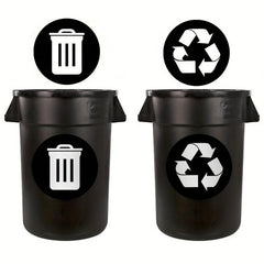 Recyclable Signs Trash Sorting Stickers Green Sign Home Restaurant Deco