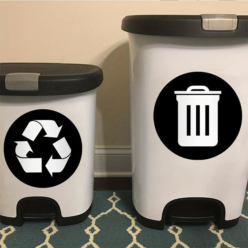 Recyclable Signs Trash Sorting Stickers Green Sign Home Restaurant Deco