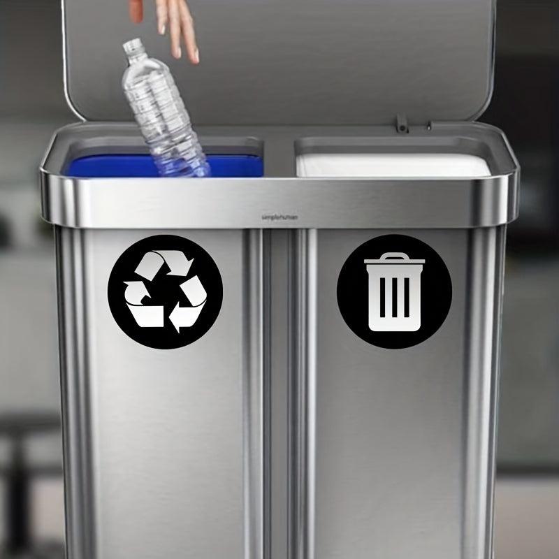 Recyclable Signs Trash Sorting Stickers Green Sign Home Restaurant Deco