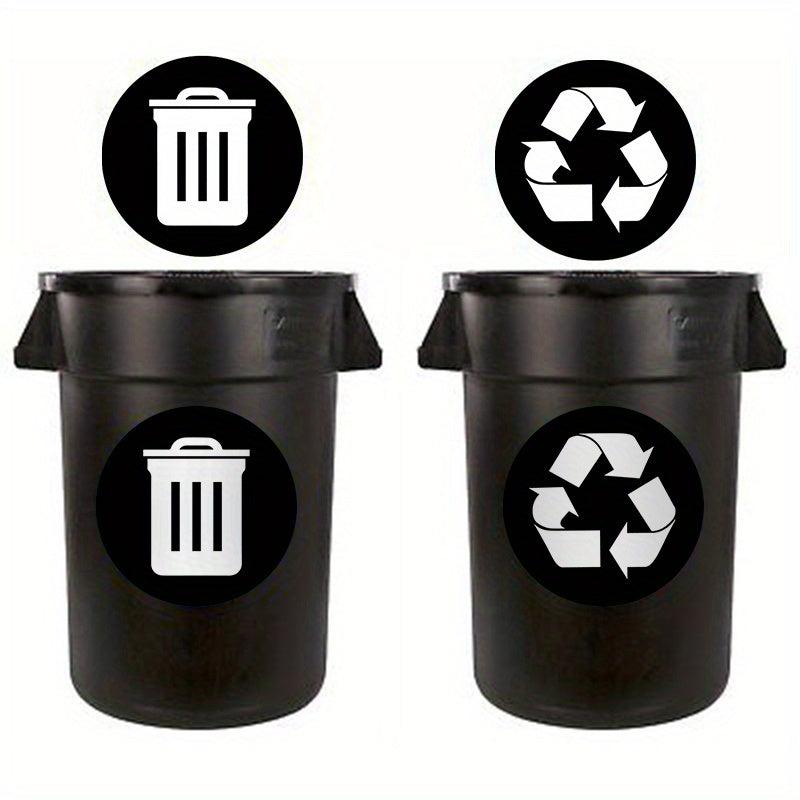Recyclable Signs Trash Sorting Stickers Green Sign Home Restaurant Deco