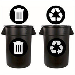 Recyclable Signs Trash Sorting Stickers Green Sign Home Restaurant Deco