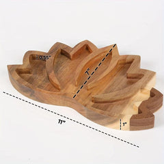Lotus Crystal Tray for Stones Display - Crystal Holder for Healing Stones