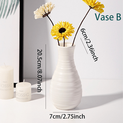 Nordic Plastic Vase Modern Style Flower Arrangement Wedding Decor