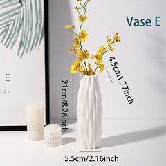 Nordic Plastic Vase Modern Style Flower Arrangement Wedding Decor