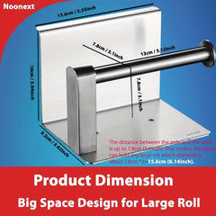 Toilet Roll Holder with Shelf Bathroom Phone Storage Rack