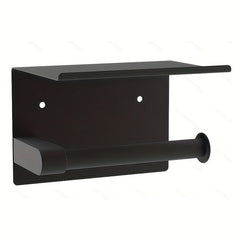 Toilet Roll Holder with Shelf Bathroom Phone Storage Rack