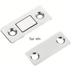 4 Sets Magnetic Door Catch Ultra Thin Cabinet Magnetic Catch