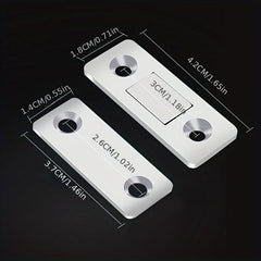 4 Sets Magnetic Door Catch Ultra Thin Cabinet Magnetic Catch