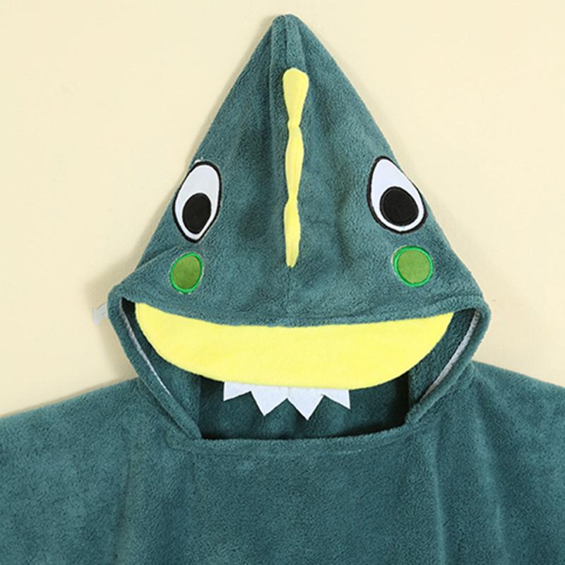 Kids Cartoon Hooded Bath Towel Soft & Absorbent Beach Towel