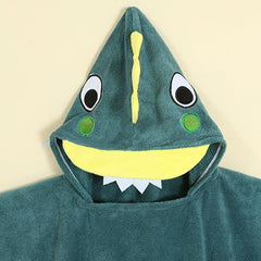 Kids Cartoon Hooded Bath Towel Soft & Absorbent Beach Towel