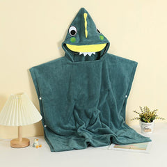 Kids Cartoon Hooded Bath Towel Soft & Absorbent Beach Towel